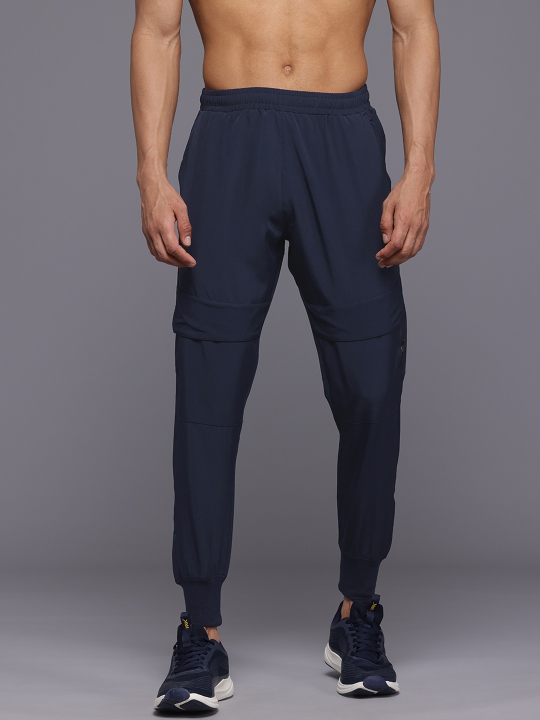 

HRX by Hrithik Roshan Men Rapid-Dry Training Joggers, Navy blue