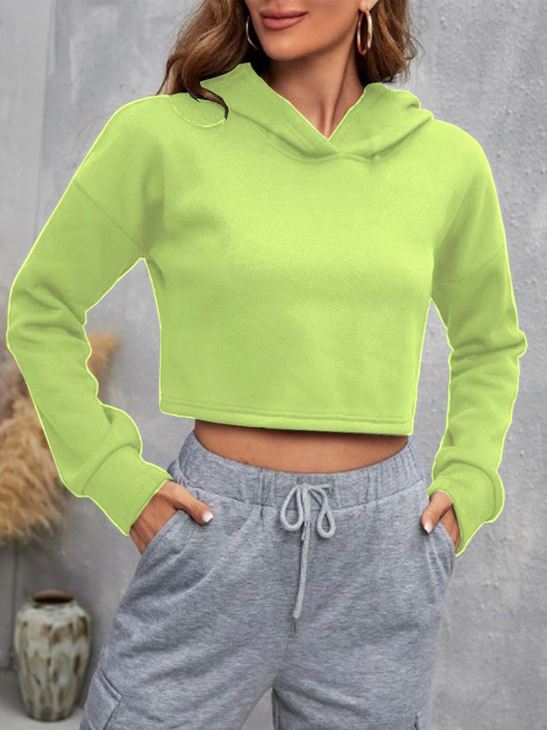 

Kushi Flyer Women Hooded Sweatshirt, Green