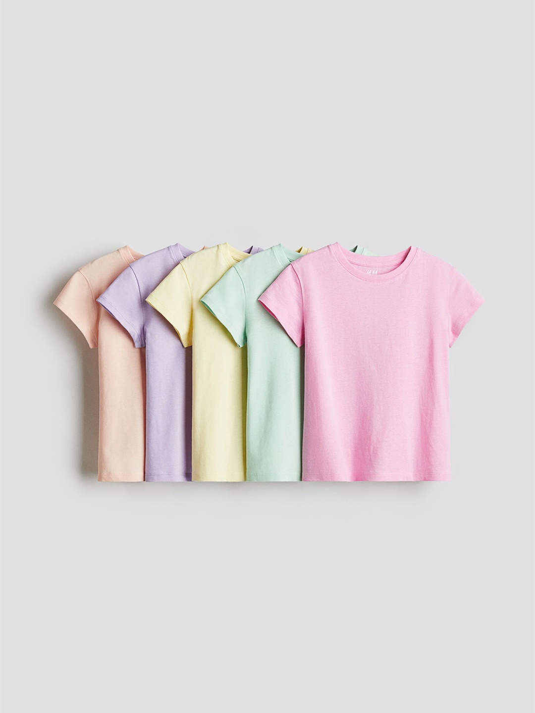 

H&M 5-Pack Cotton T-shirts, Green