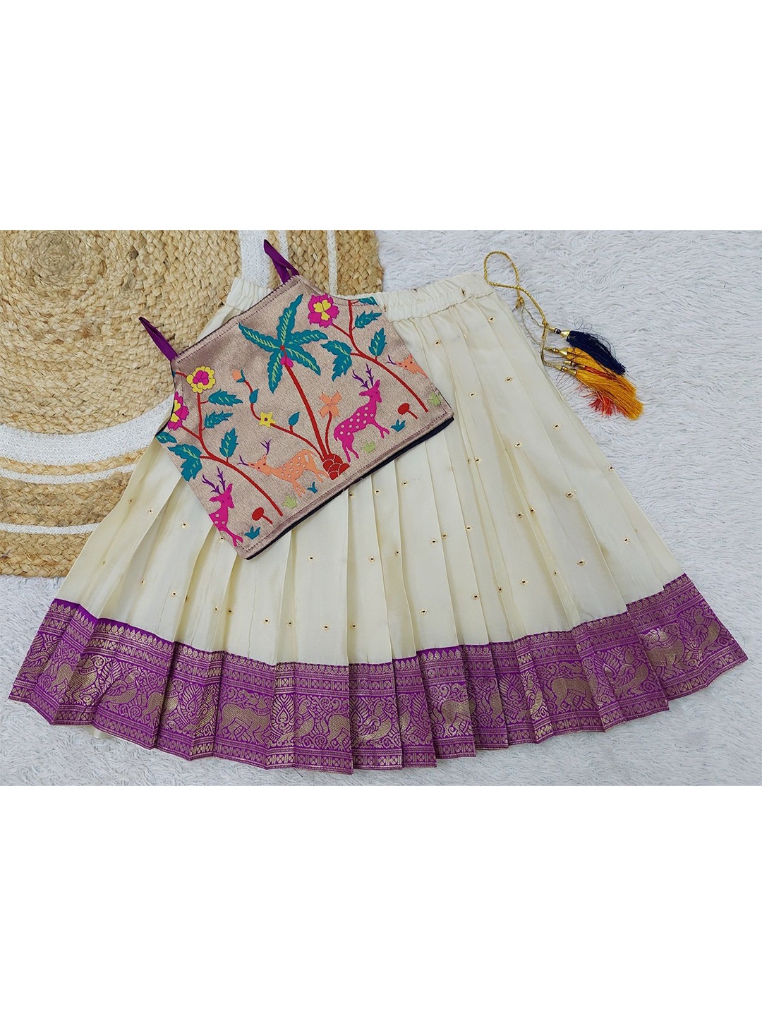

FELIZ THE DESIGNER STUDIO Girls Ready to Wear Lehenga &, Purple