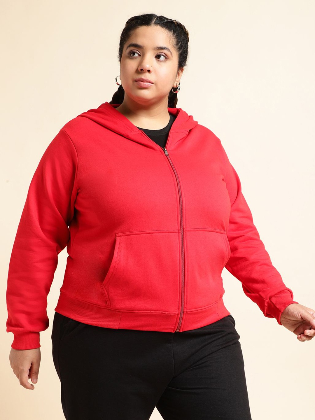 

UnaOne Women Hooded Sweatshirt, Red