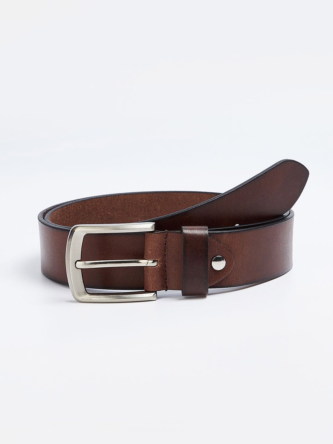 

max Men Leather Belt, Brown