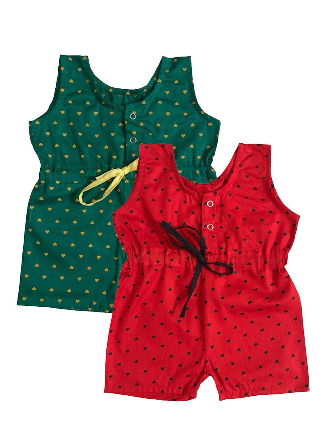

The Creators Unisex Kids Printed Basic Jumpsuit, Green