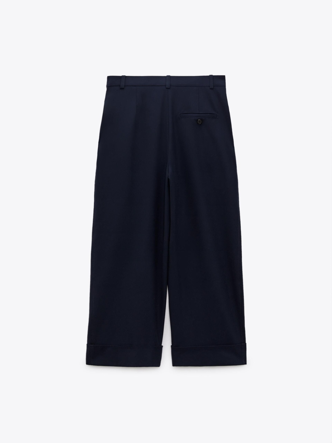 

ZARA Women Trousers, Navy blue