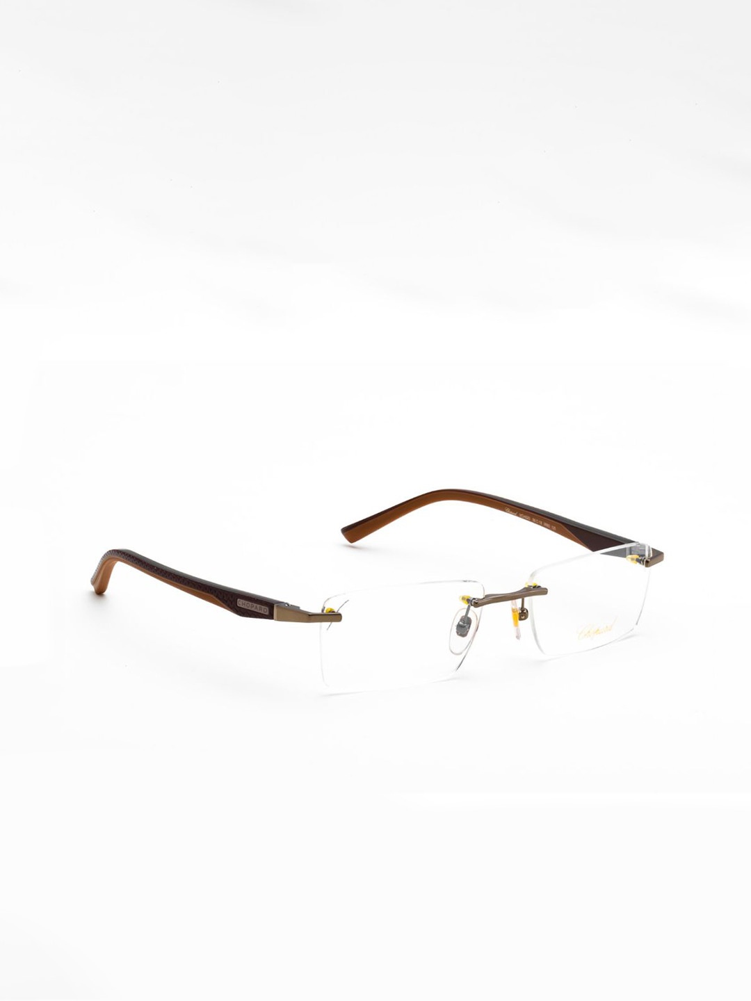 

Chopard Unisex Rimless Square Frames, Brown