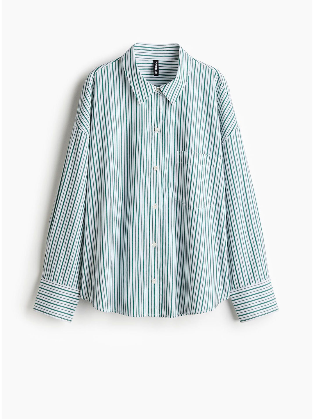 

H&M Oversized Cotton Shirt, White