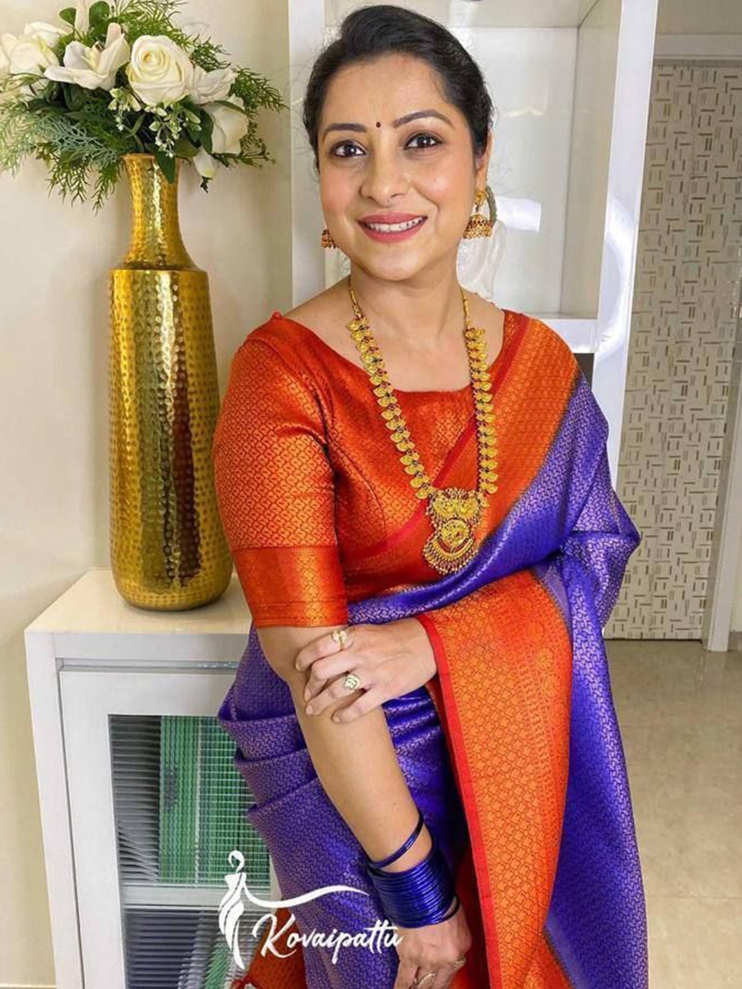 

Upalksh Kanjeevaram Saree, Blue