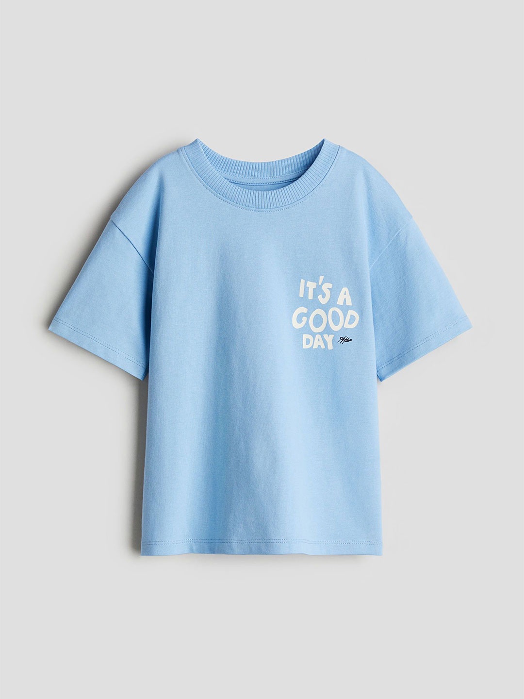 

H&M Pocket-Detail T-shirt, Blue