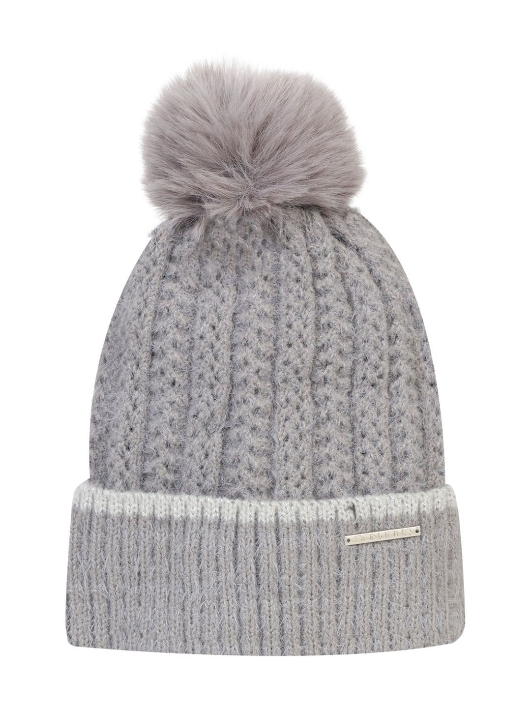 

Bonjour Women Woollen Beanie, Grey