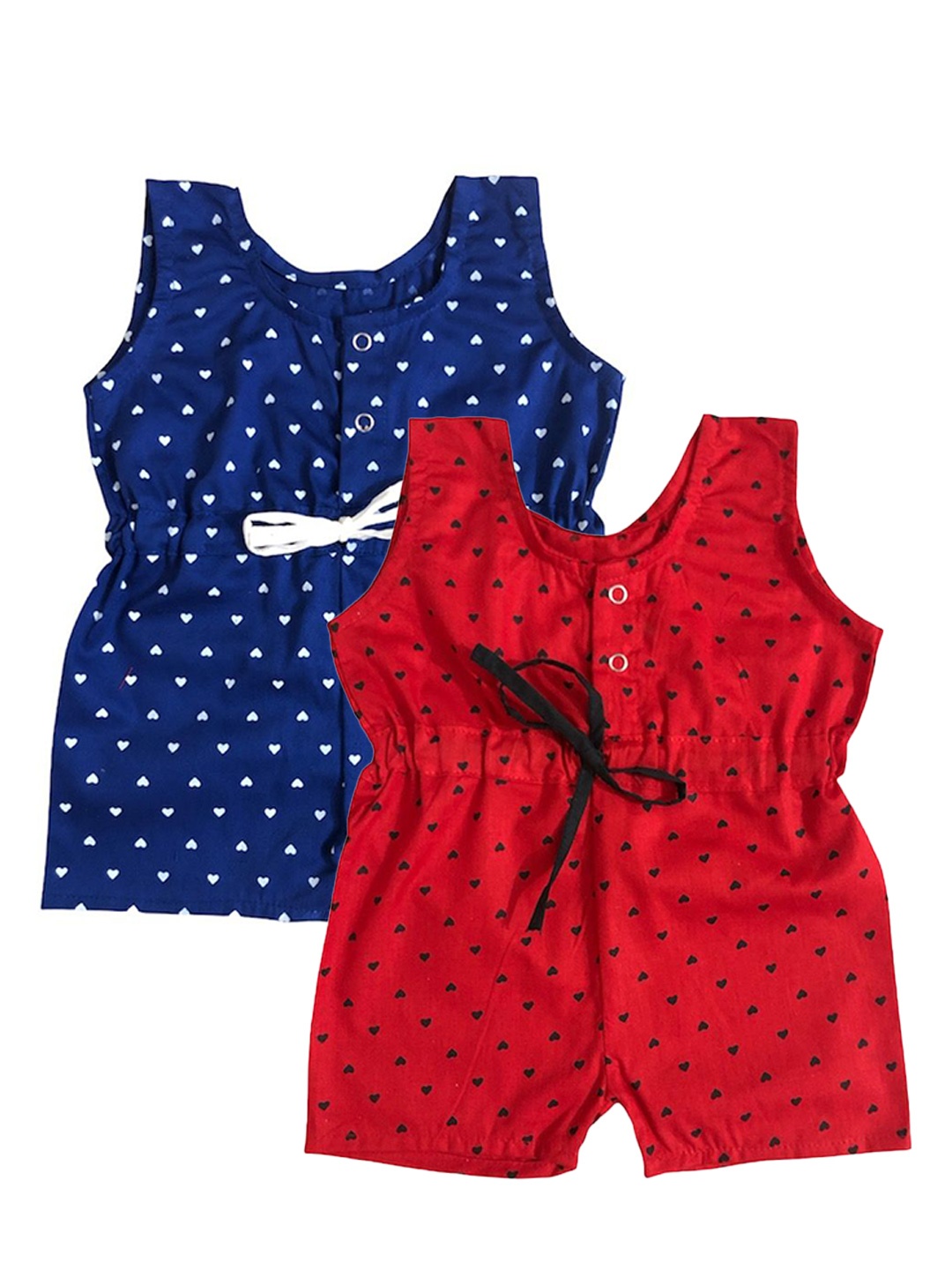 

The Creators Unisex Kids Printed Basic Jumpsuit, Red