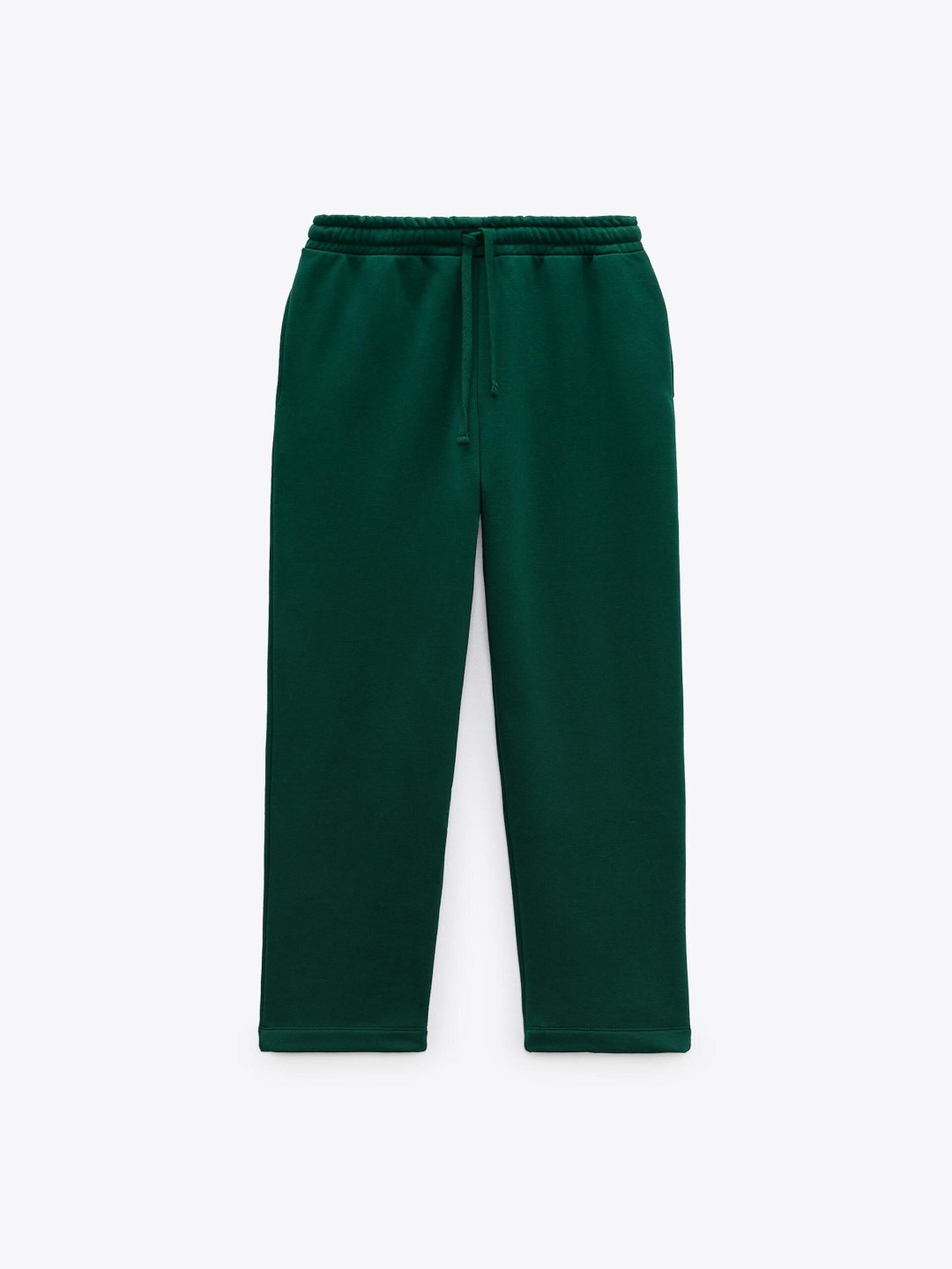 

ZARA Women Straight Fit Trousers, Green