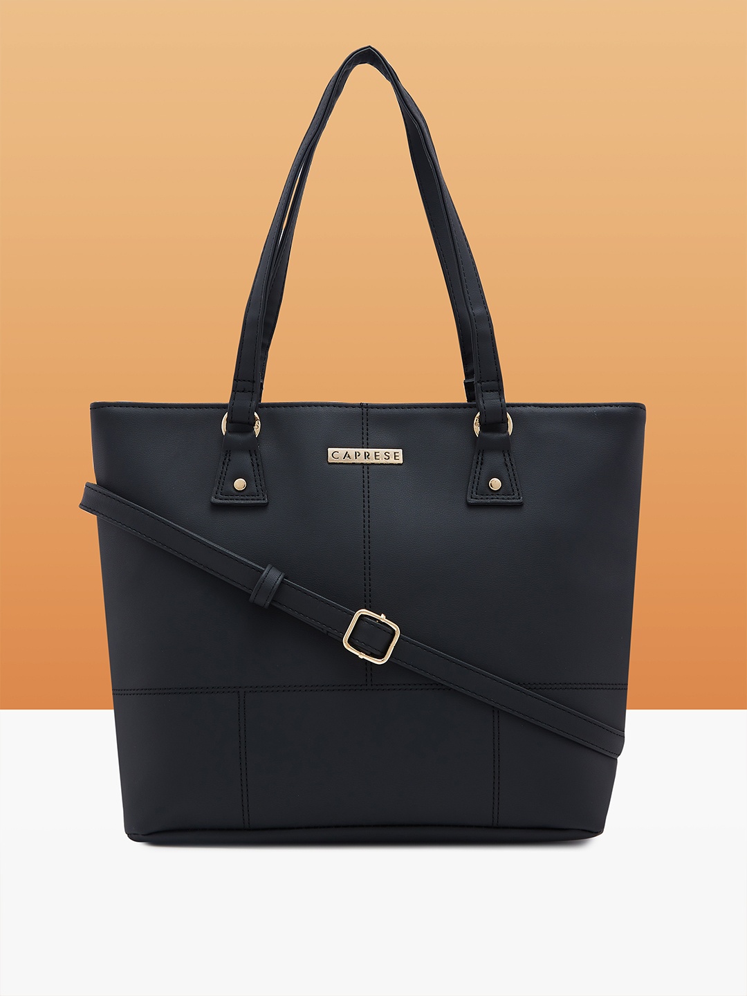 

Caprese Structured Shoulder Bag, Black