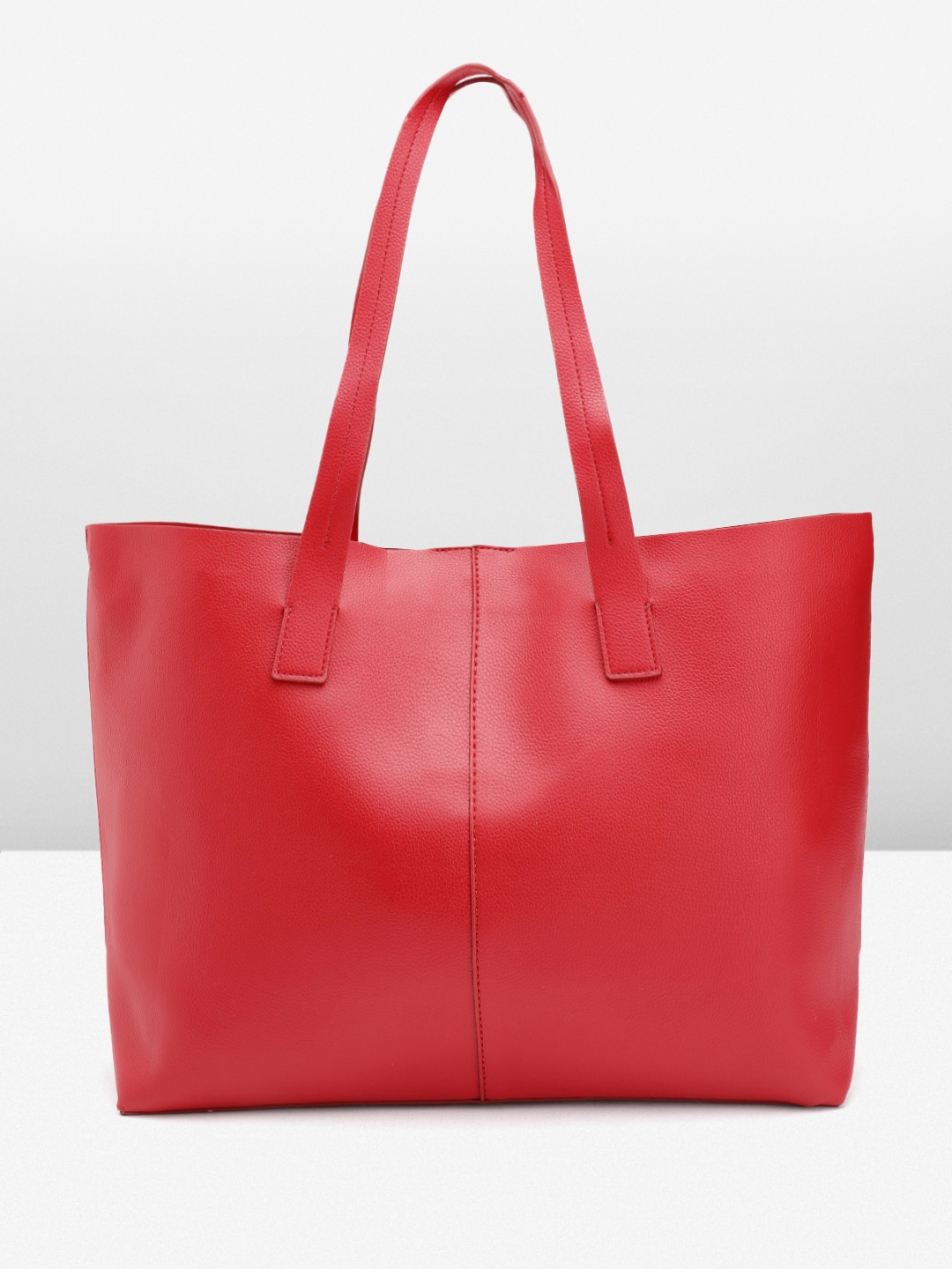 

MANGO Oversized Structured Tote Bag, Red