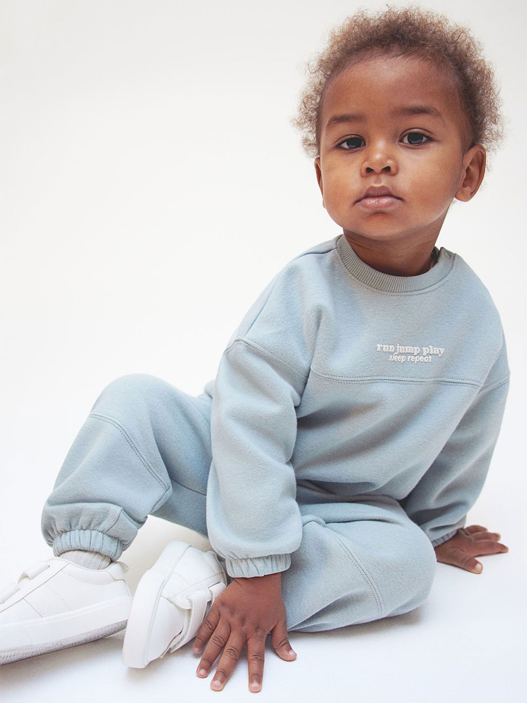 

H&M Boys 2-Piece Sweatshirt Set, Turquoise blue