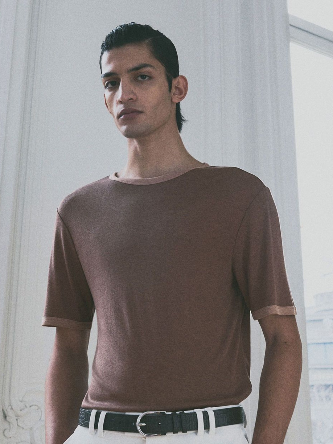 

H&M Regular Fit T-Shirt, Brown