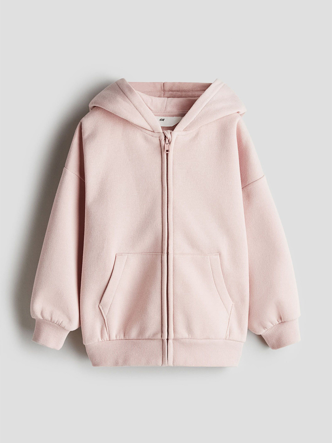 

H&M Oversized Zip-Through Hoodie, Pink