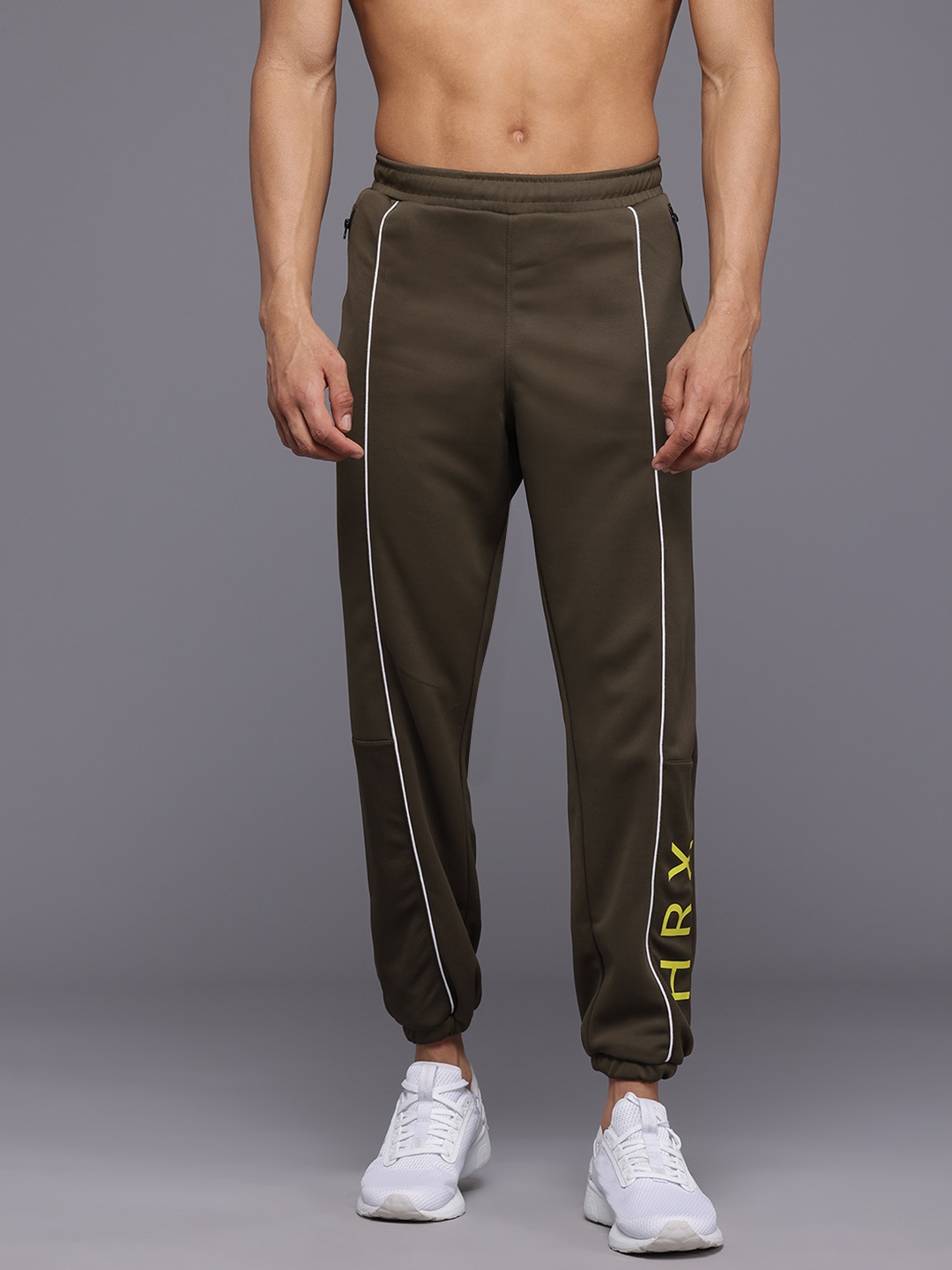 

HRX by Hrithik Roshan Men Rapid-Dry Training Joggers, Olive
