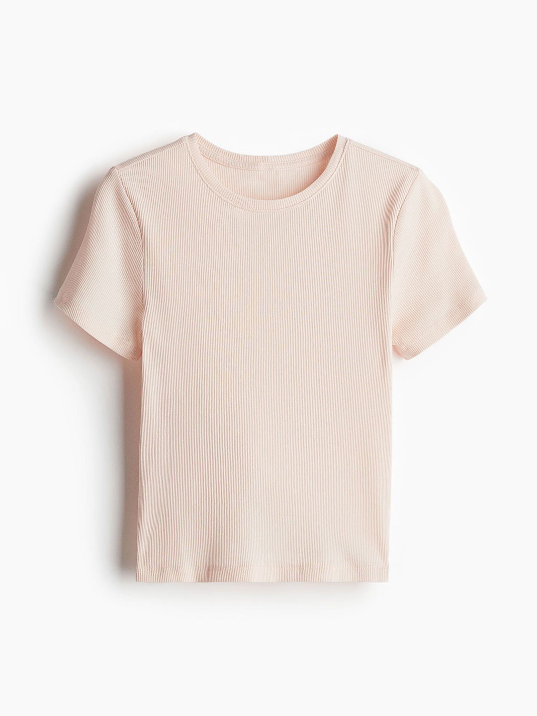 

H&M Fitted T-shirt, Peach