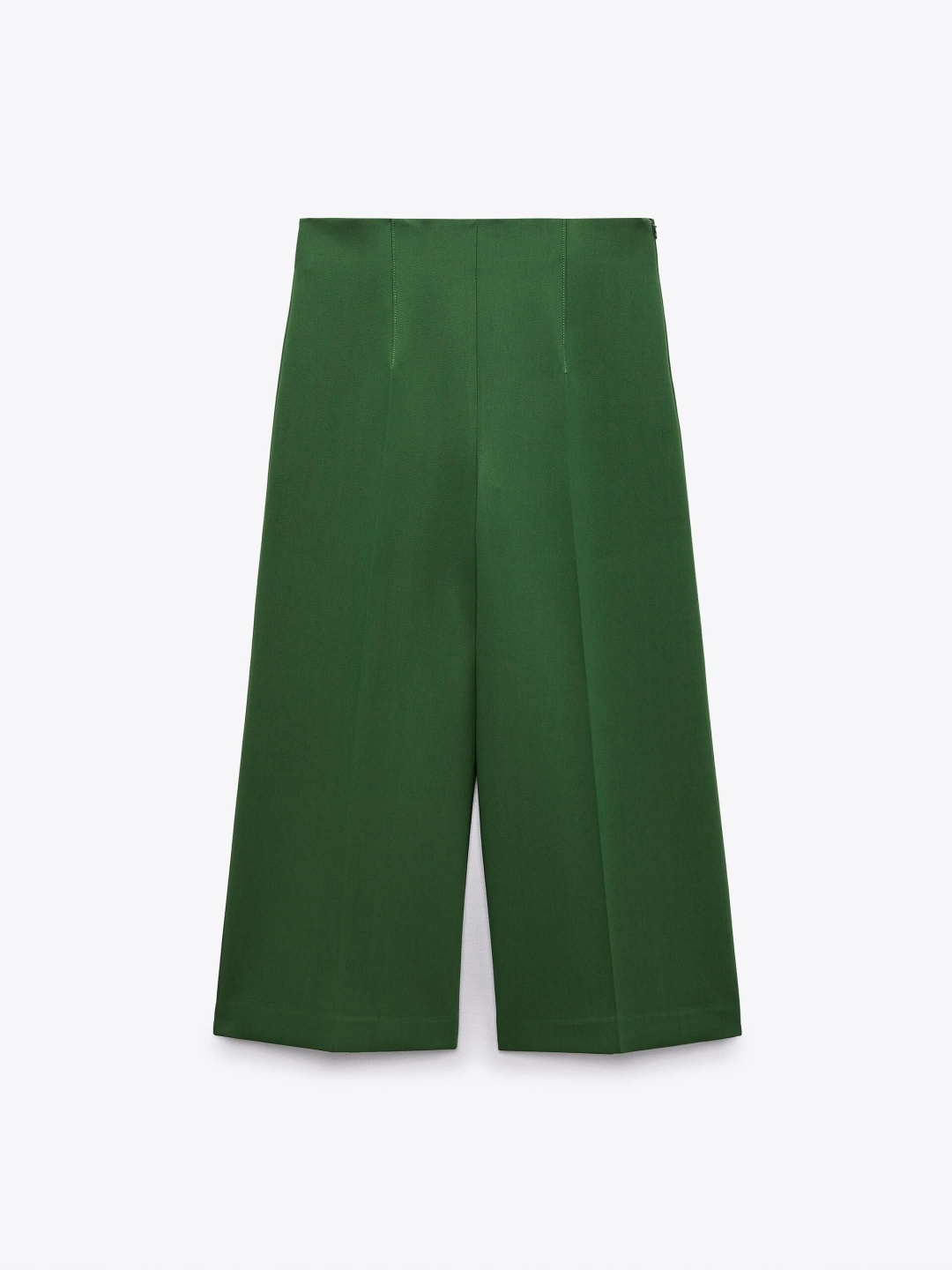 

ZARA Women Flared Trousers, Green
