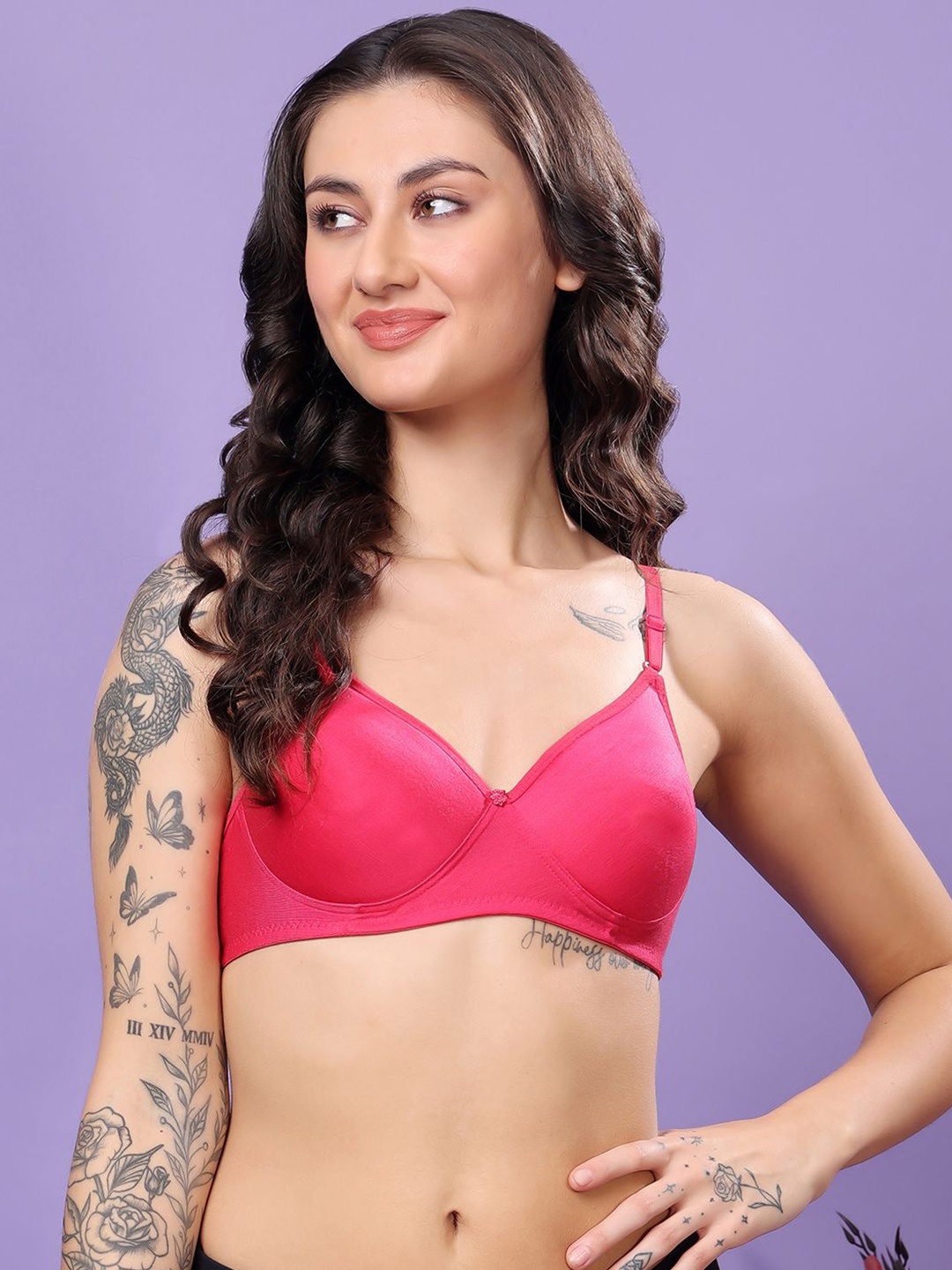 

T TRYON ULTIMATE Medium Coverage Lightly Padded Bra, Pink
