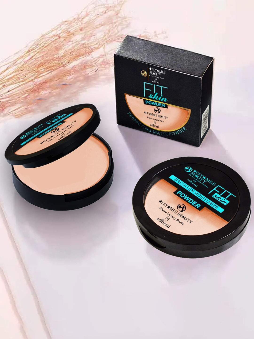 

Adbeni Fit Skin Perfecting Matte Compact Powder - 12g - Shade 02, Beige