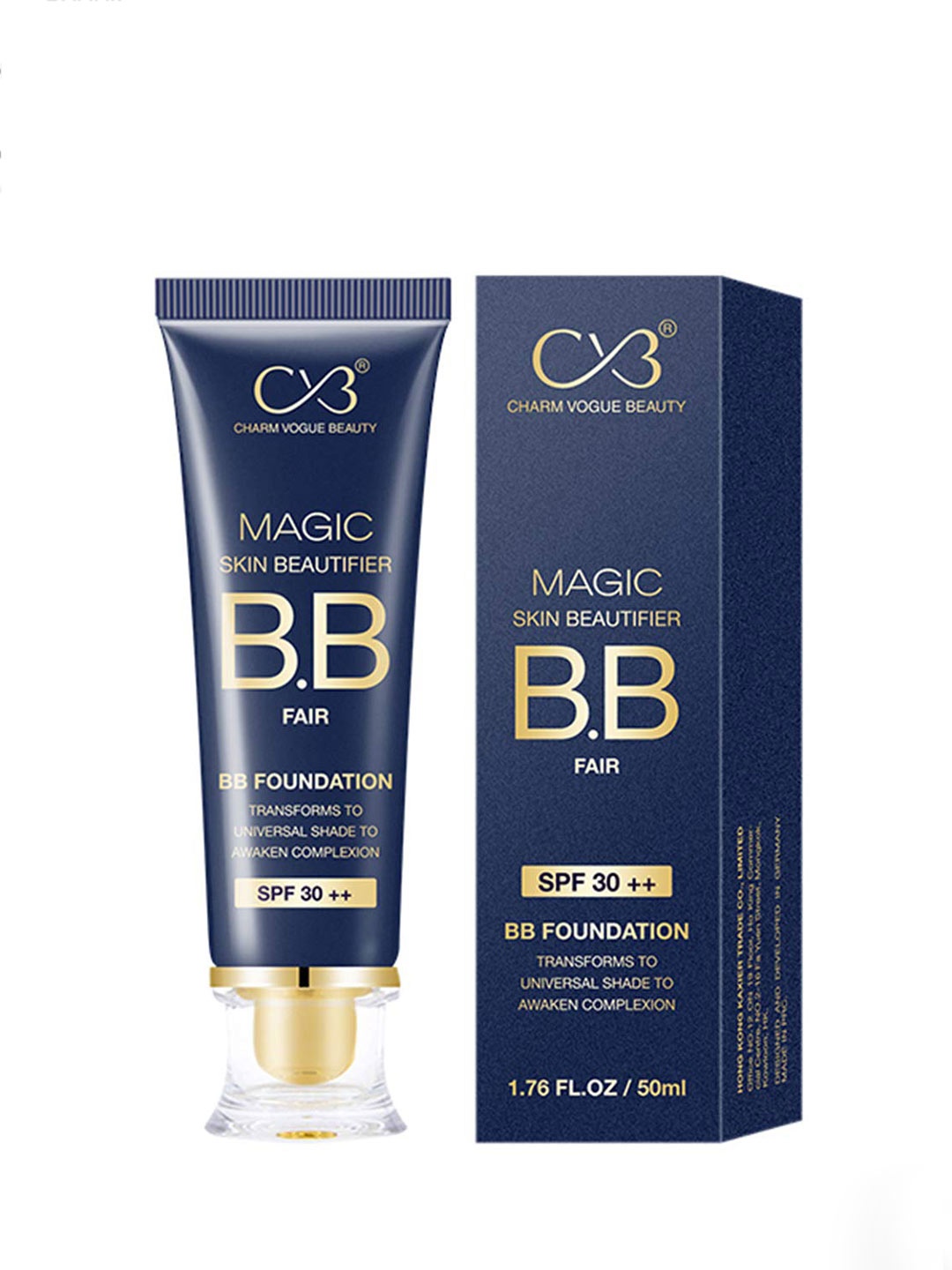 

CVB Magic Skin Beautifier SPF 30++ Hydrating Fair BB Foundation 50ml - Shade 03, Navy blue