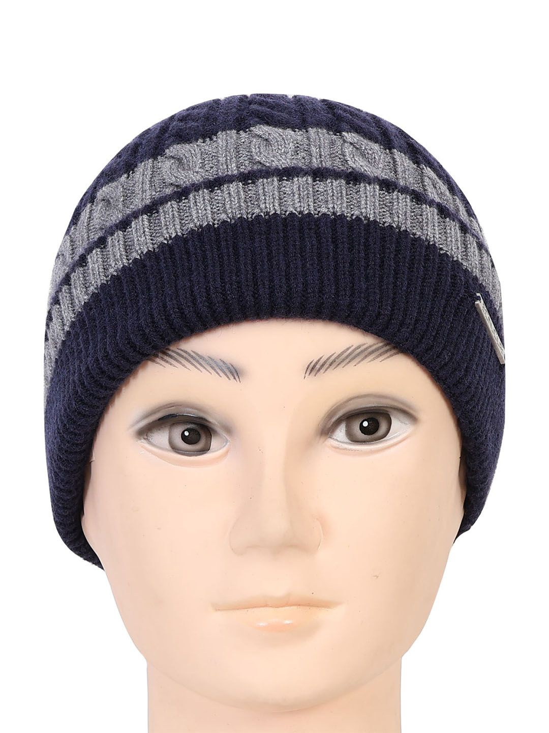

Bonjour Unisex Woollen Beanie, Blue