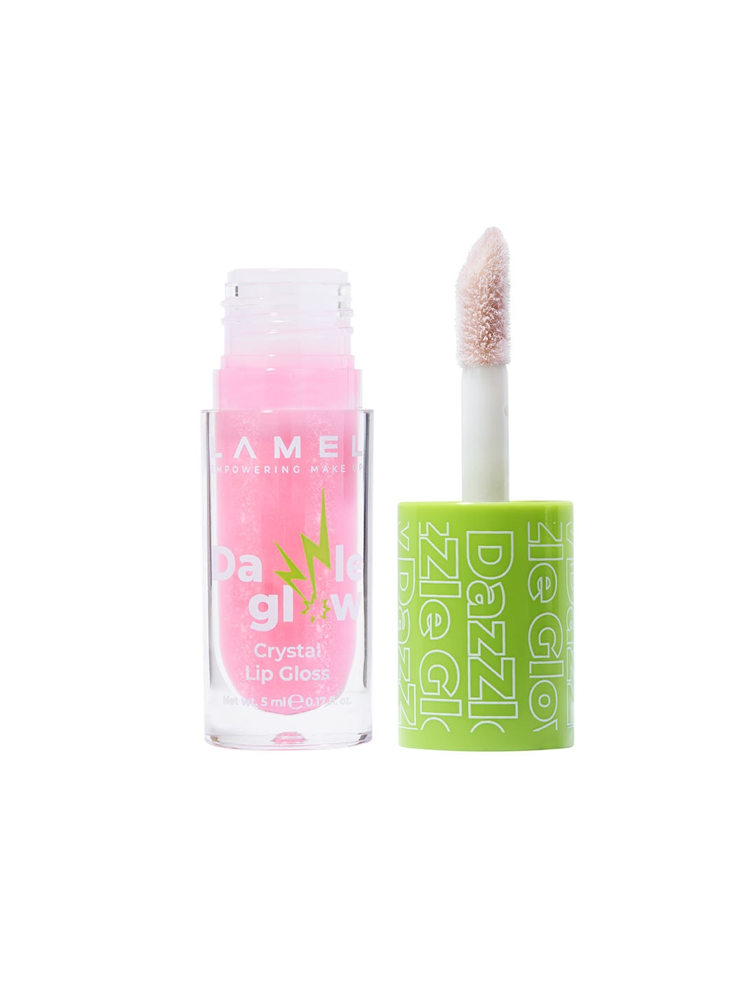 

LAMEL Dazzle Glow Crystal Lip Gloss 5ml - Cotton Candy 405, Pink