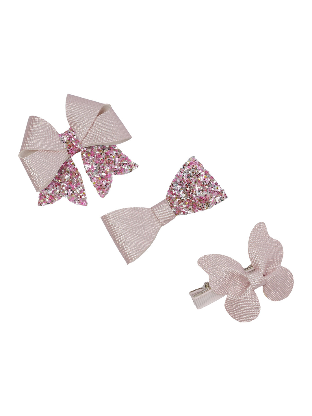 

Aye Candy Girls Set of 3 Embellished Alligator Hair Clip, Cream