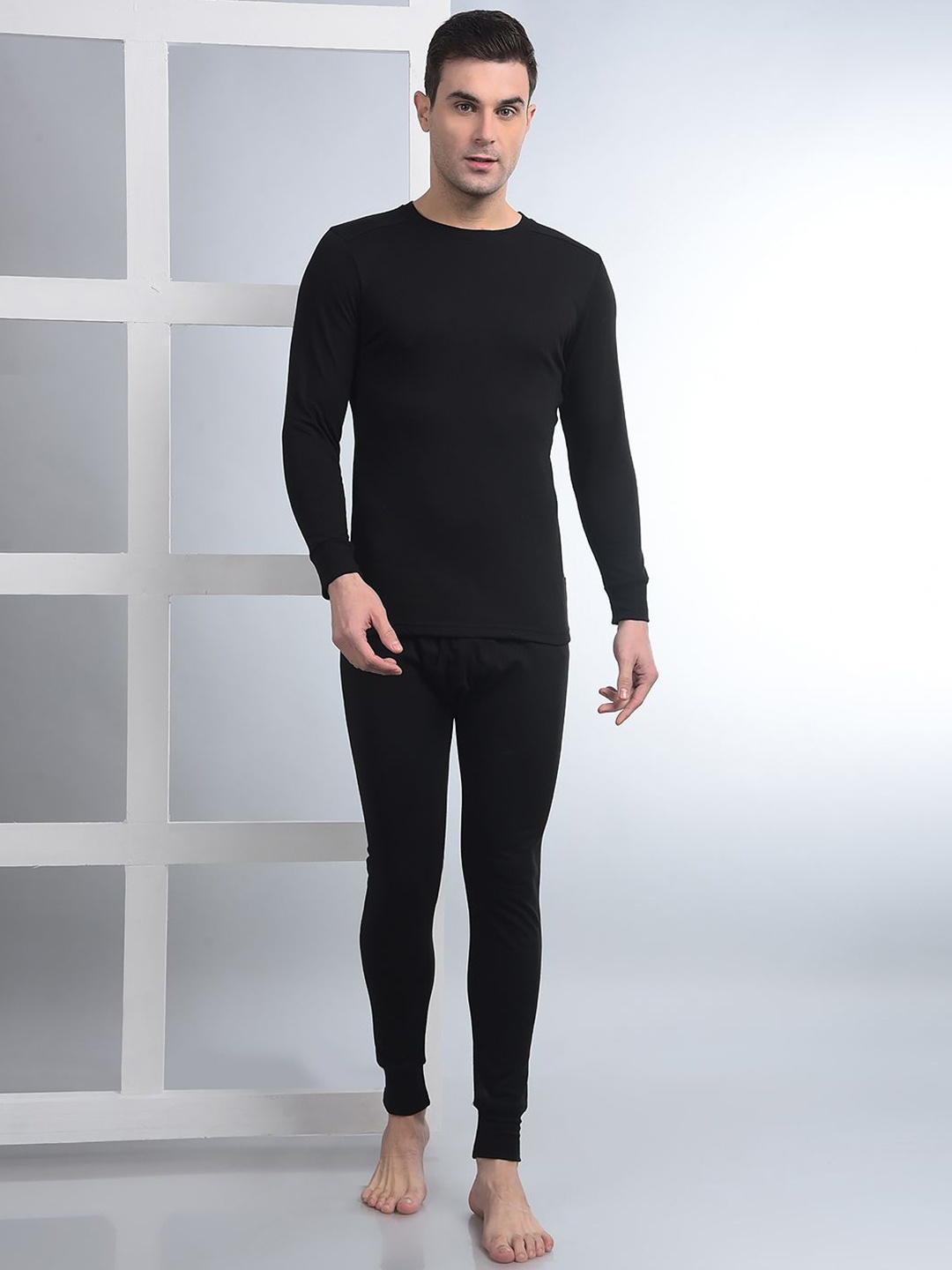

Force NXT Men Cotton Thermal Set, Black