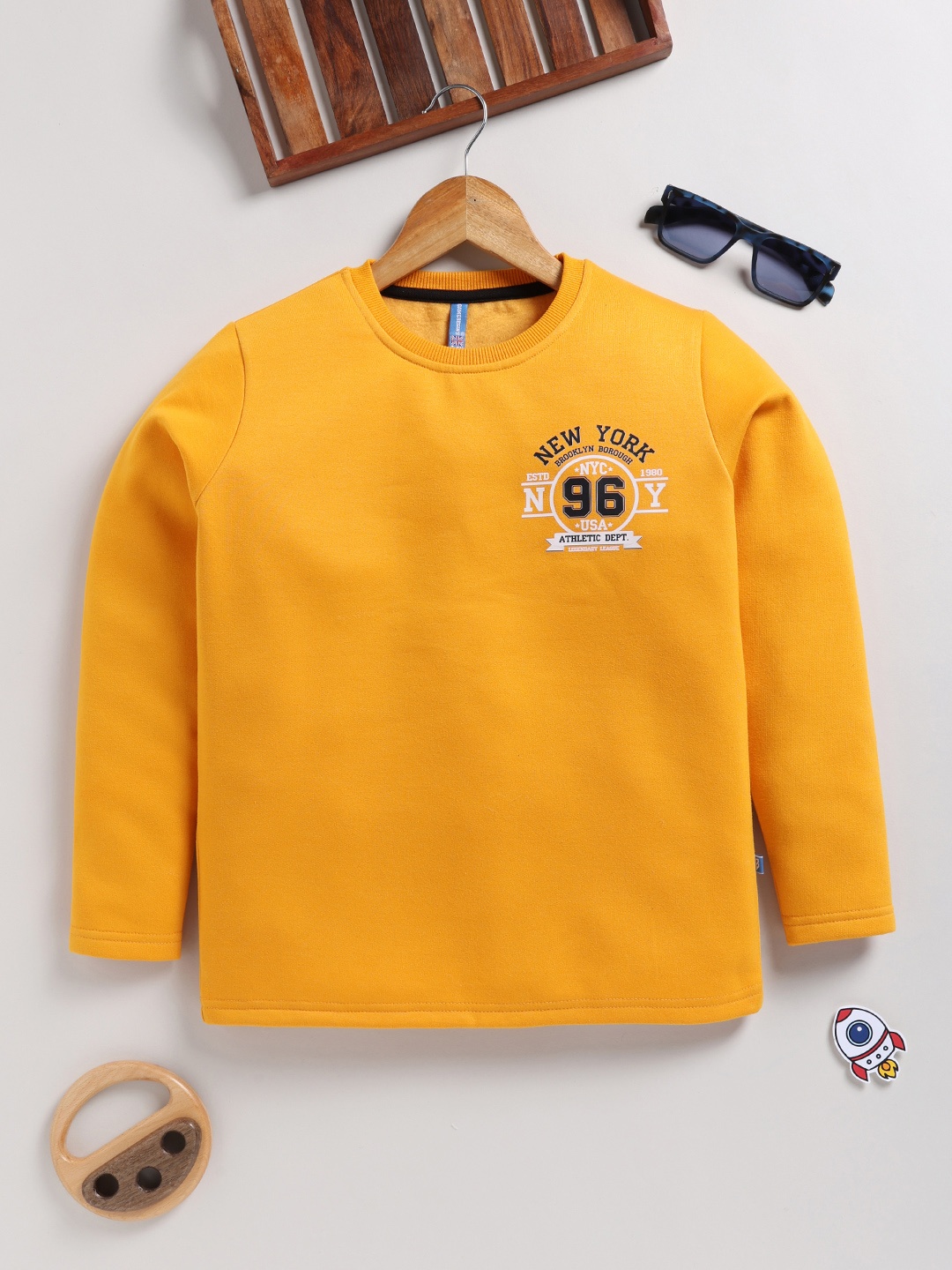 

Here&Now X Game Begins Boys Sweatshirt, Mustard