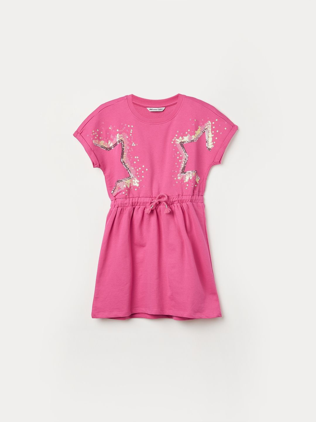 

Fame Forever by Lifestyle Girls Embroidered Fit & Flare Dress, Pink