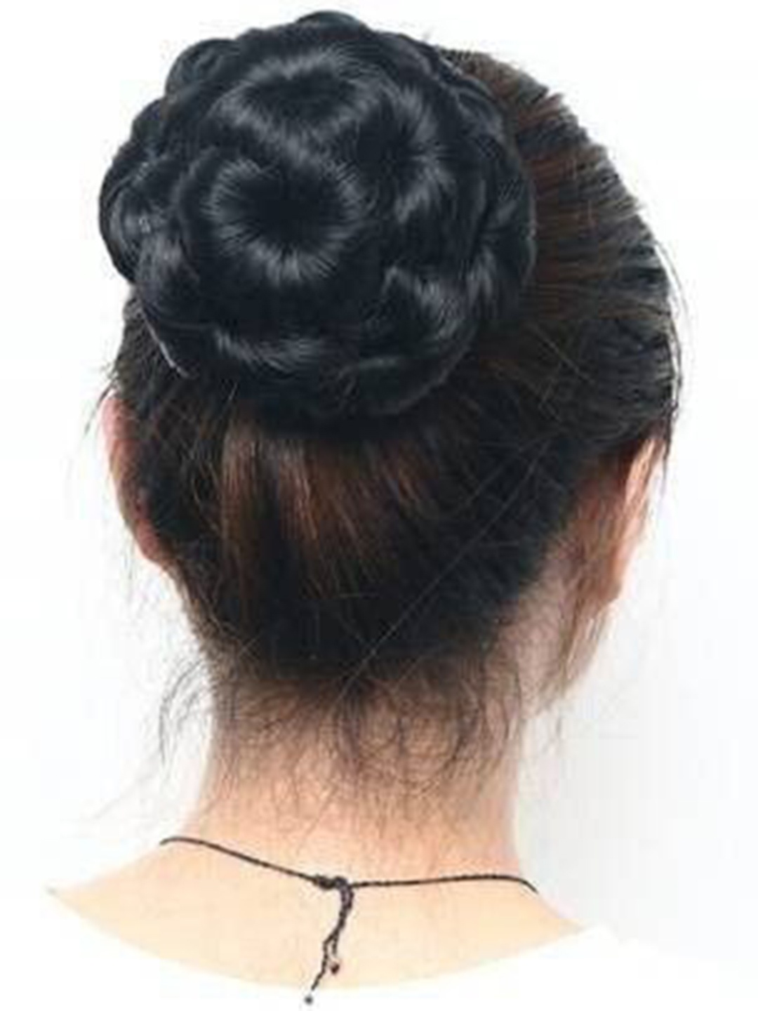 

CRIBE Clip-In Curly Bun Hair Extension - Black - 6 Inch