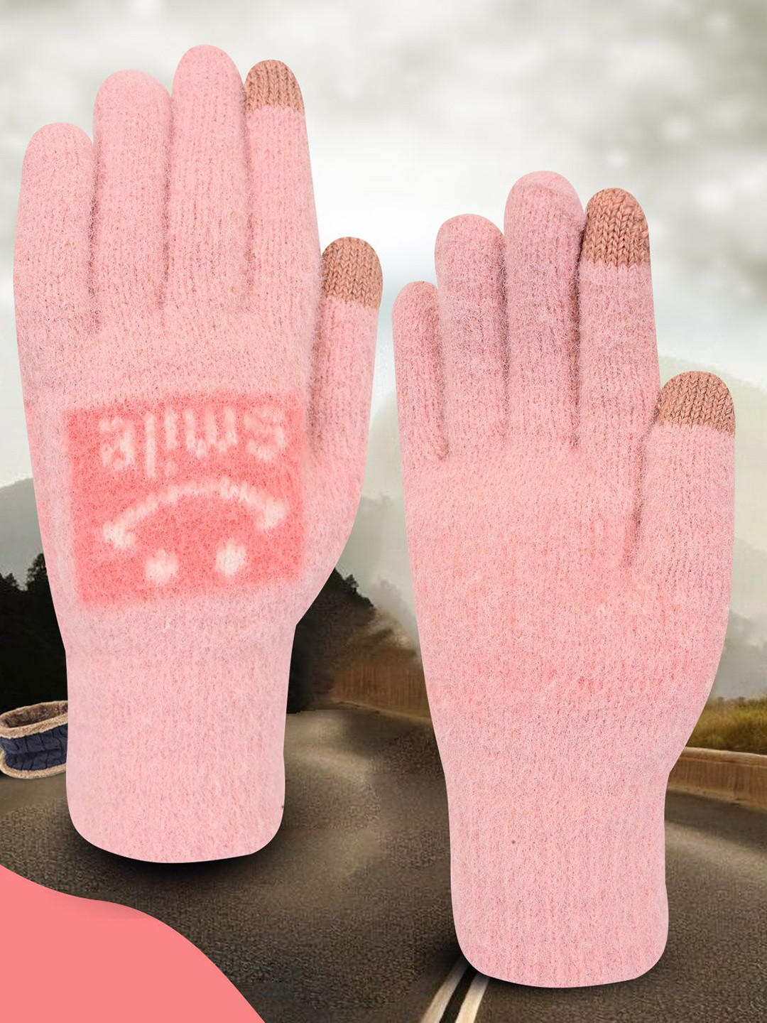 

LOOM LEGACY Women Touchscreen Gloves, Pink