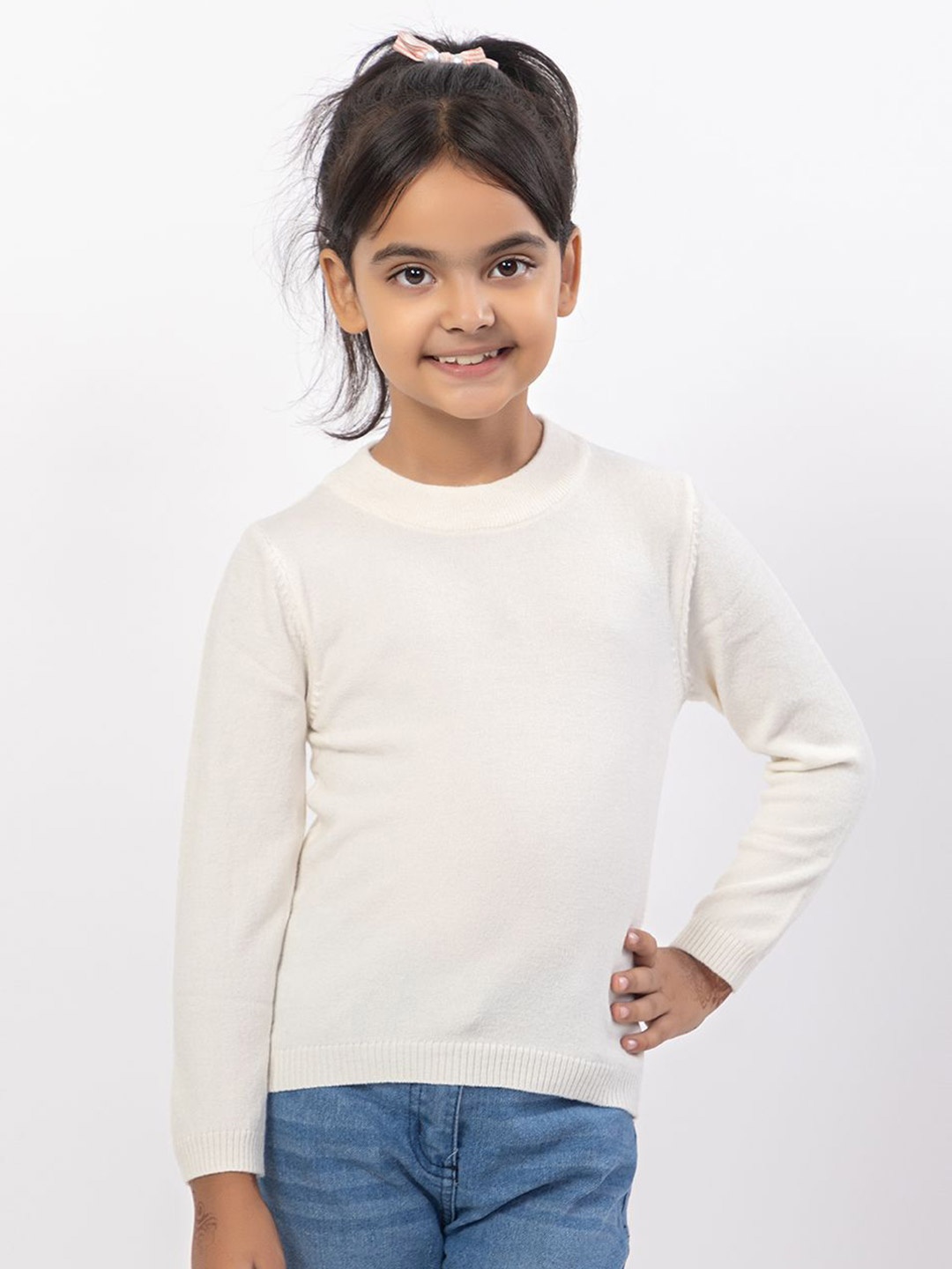 

FEMEA Kids Pullover Sweaters, Off white