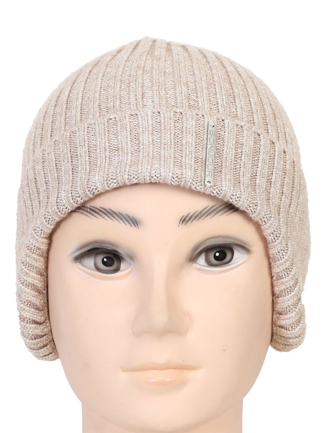 

Bonjour Unisex Winter Beanie Cap, Beige