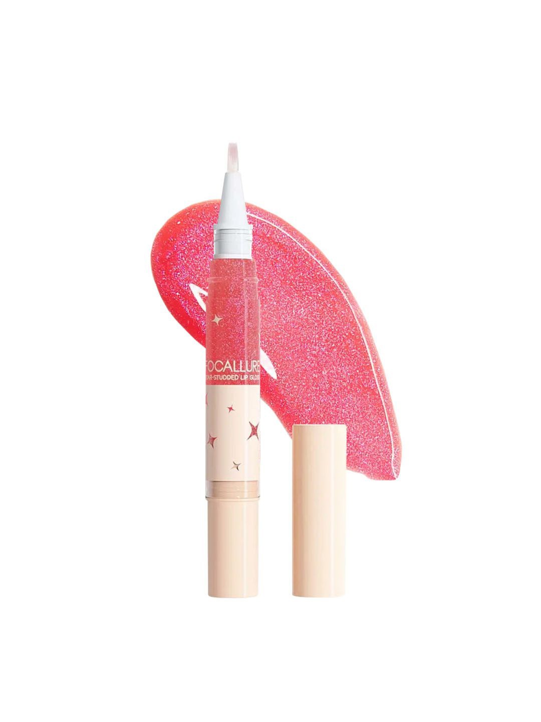 

FOCALLURE Star-studded Lip Gloss- 3 g- Daja Vu PK01, Pink