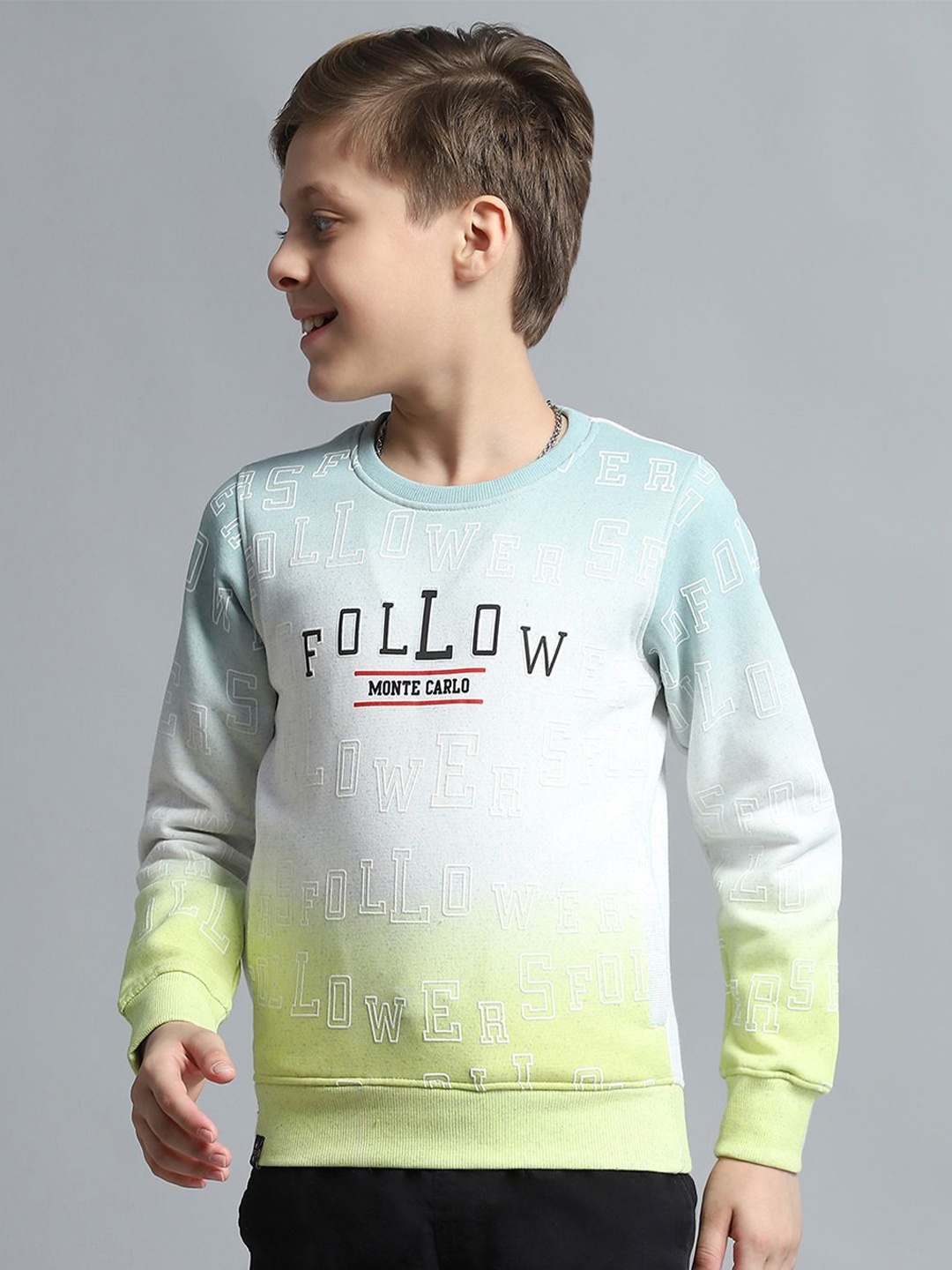 

Monte Carlo Boys Printed Sweatshirt, Green