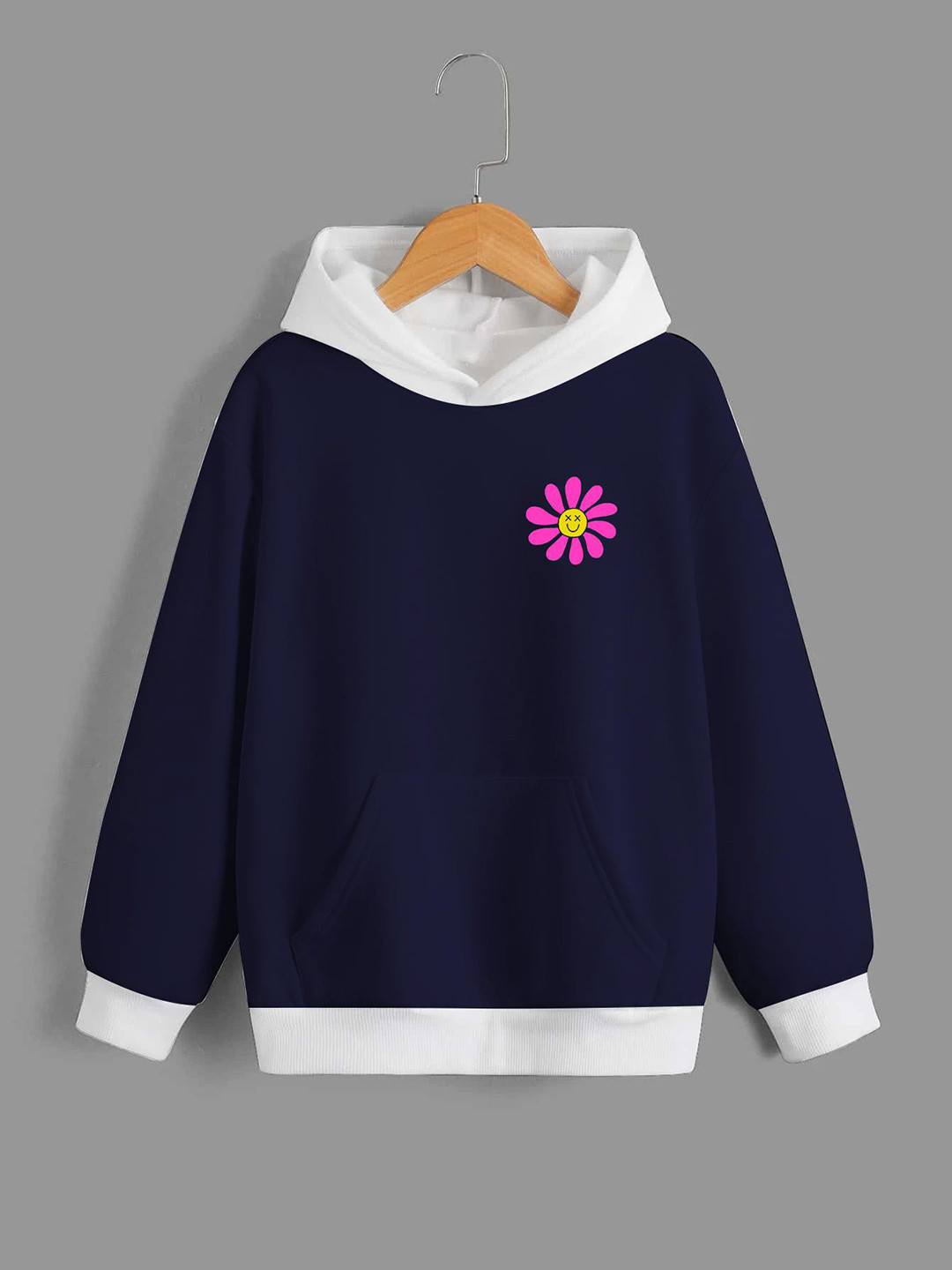 

Dagcros Boys Printed Hooded Sweatshirt, Blue