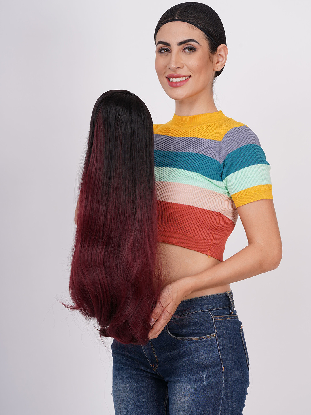 

CRIBE Halo Locks Straight Hair Extension - Brown - 30 Inch