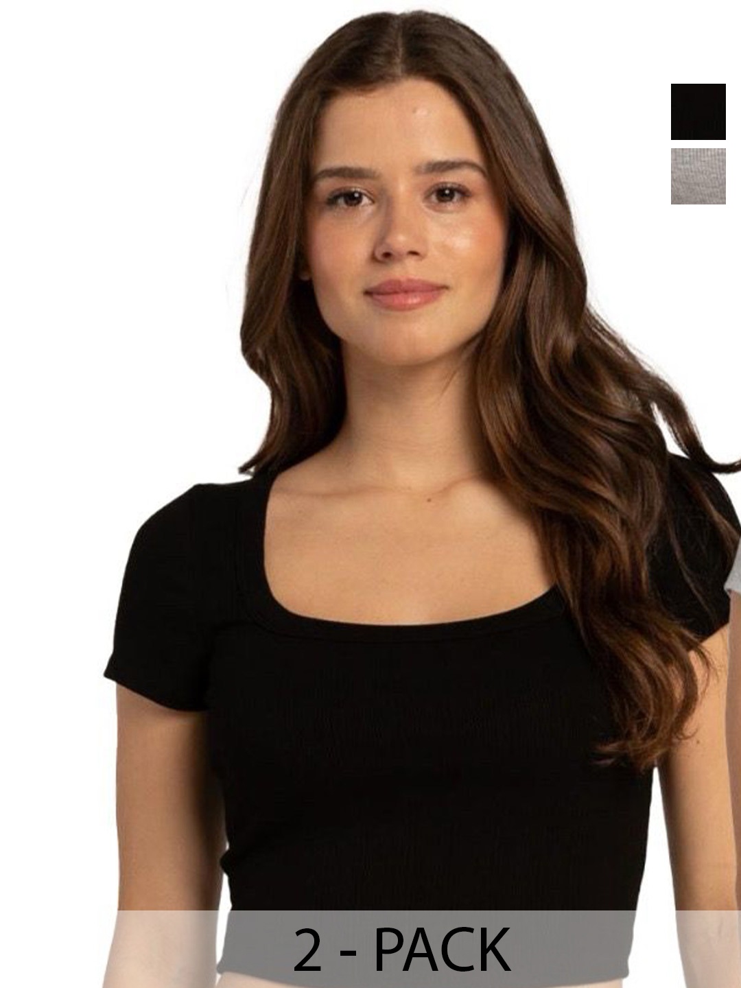 

sollobell Cotton Crop Top, Black