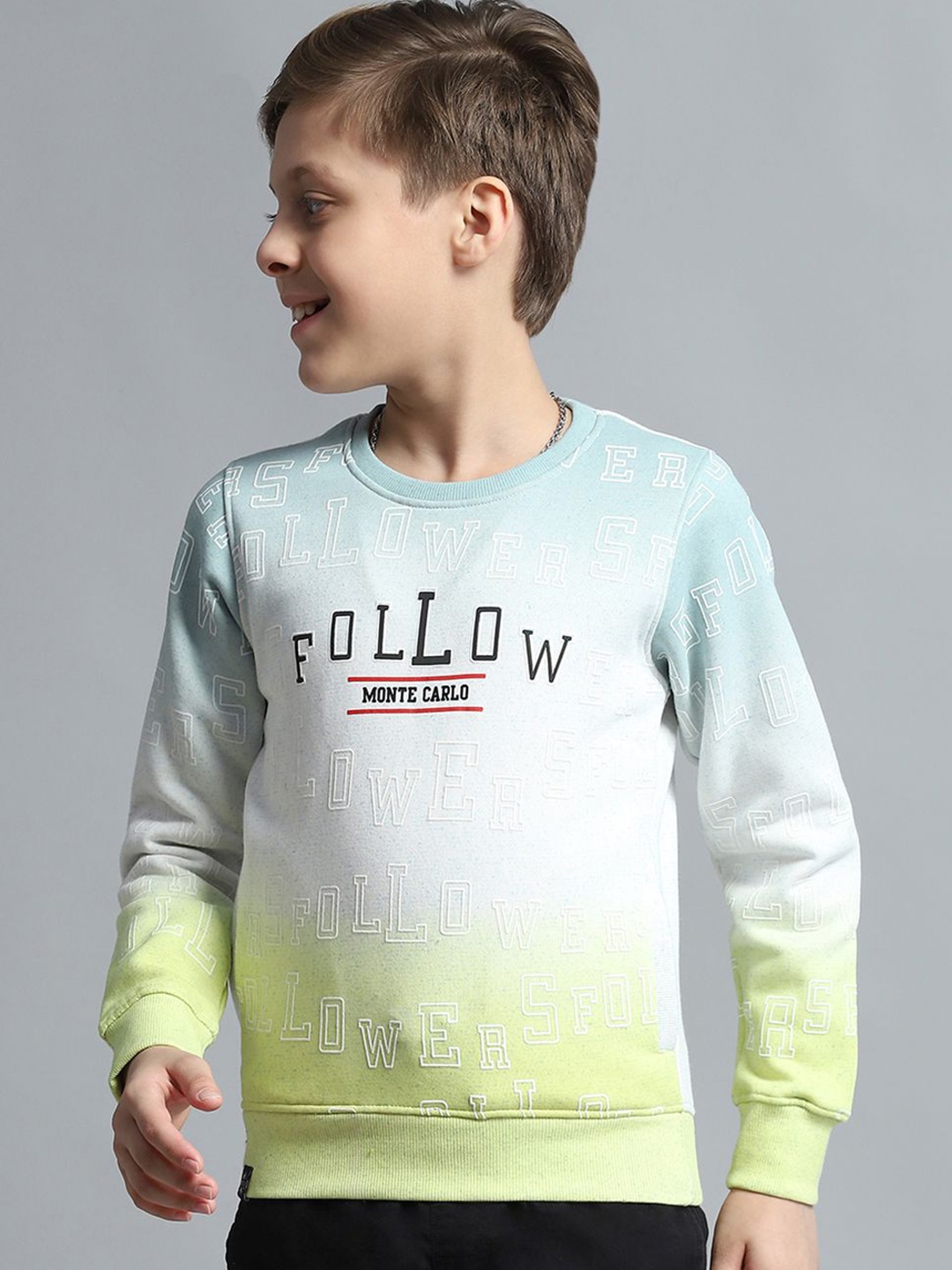 

Monte Carlo Boys Printed Sweatshirt, Green