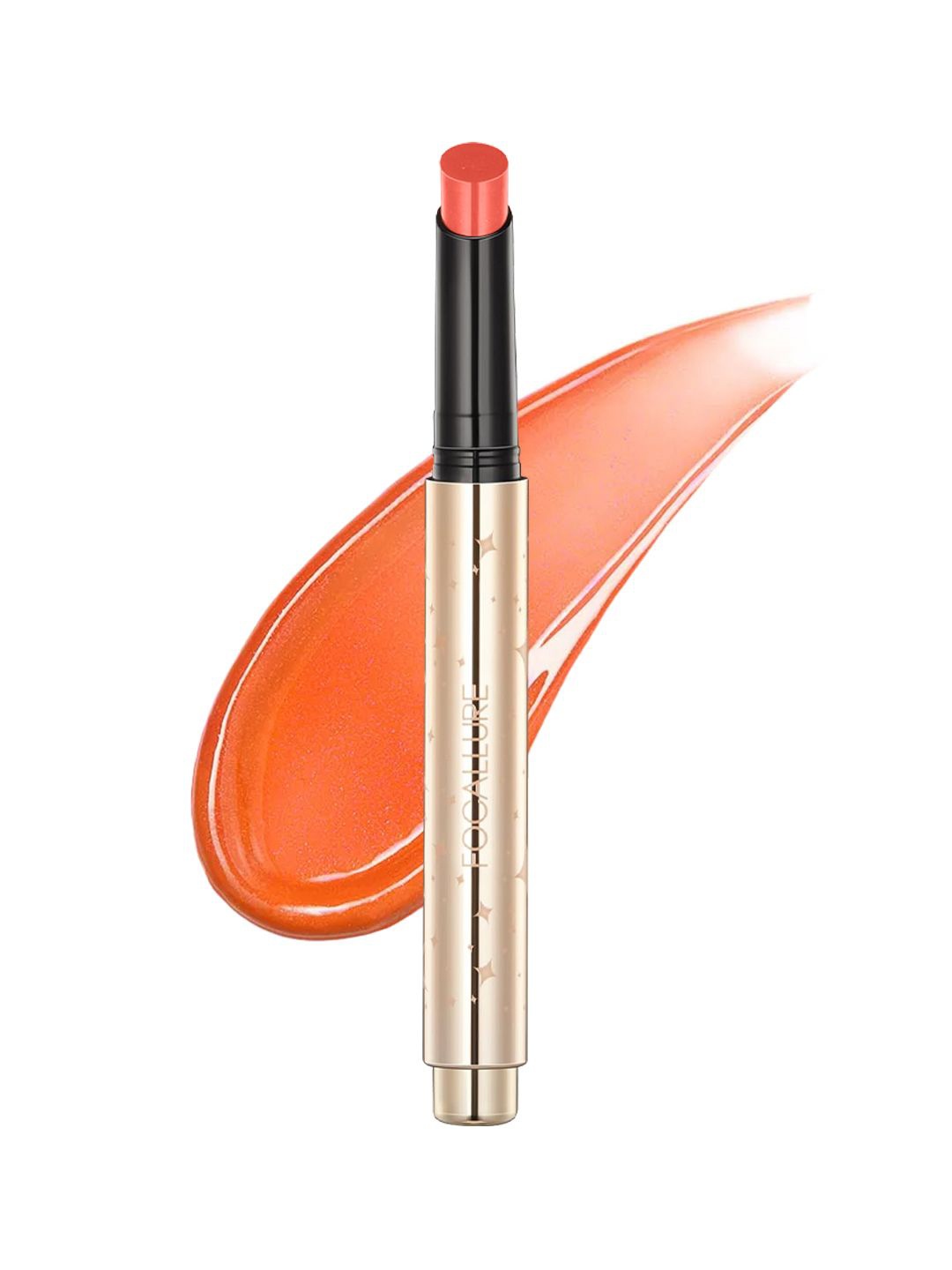 

FOCALLURE Sparkling Gem Lip Gloss Stick- 2 g- Confectionary OR01, Orange