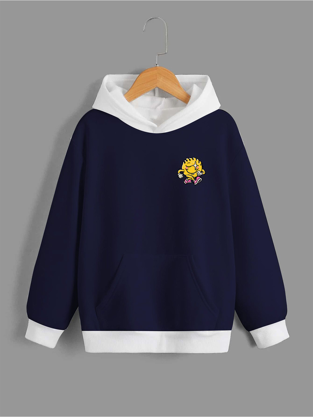 

Dagcros Boys Printed Hooded Sweatshirt, Blue