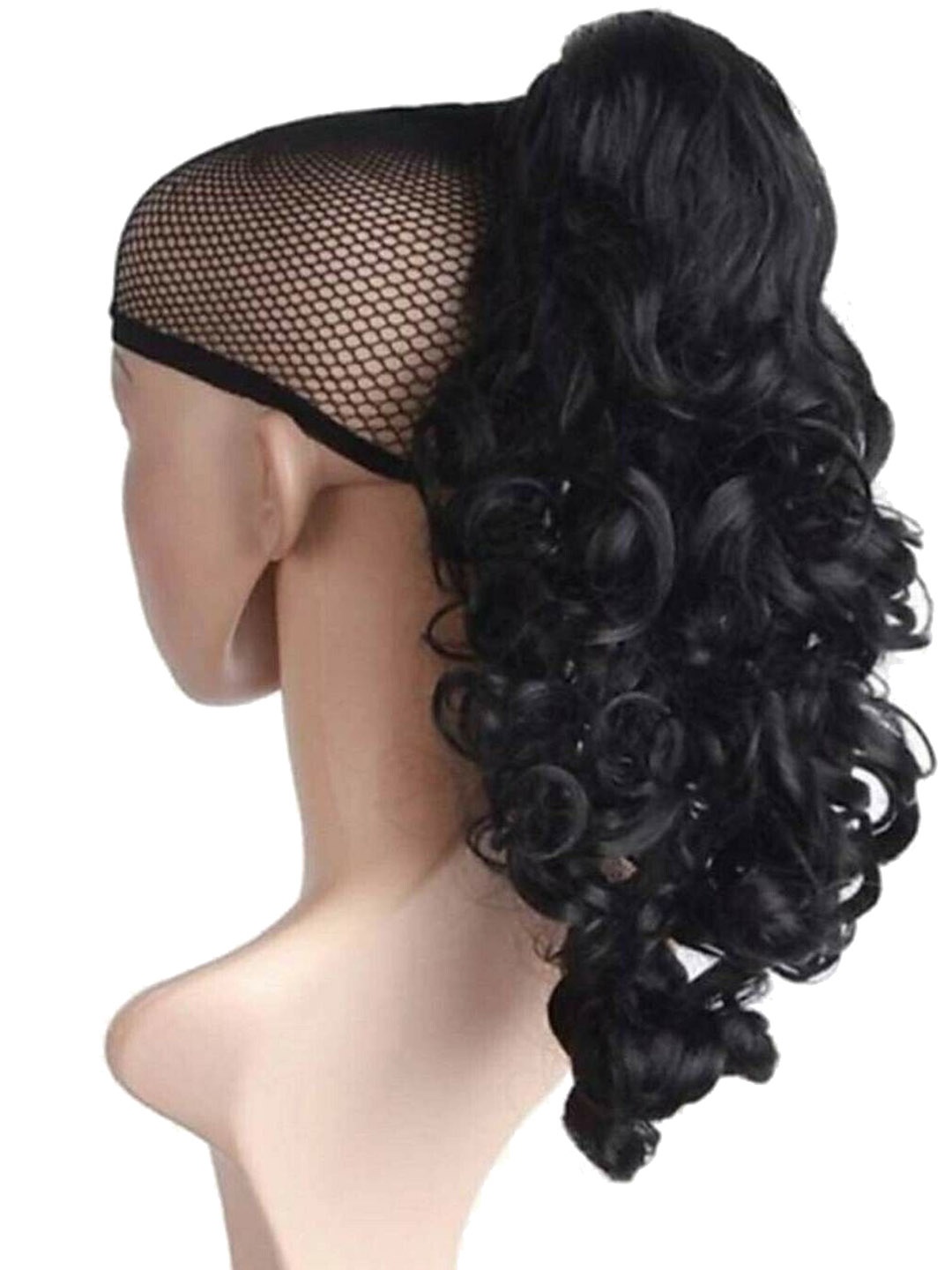 

CRIBE Clip-In Curly Hair Extension - Black - 18 Inch