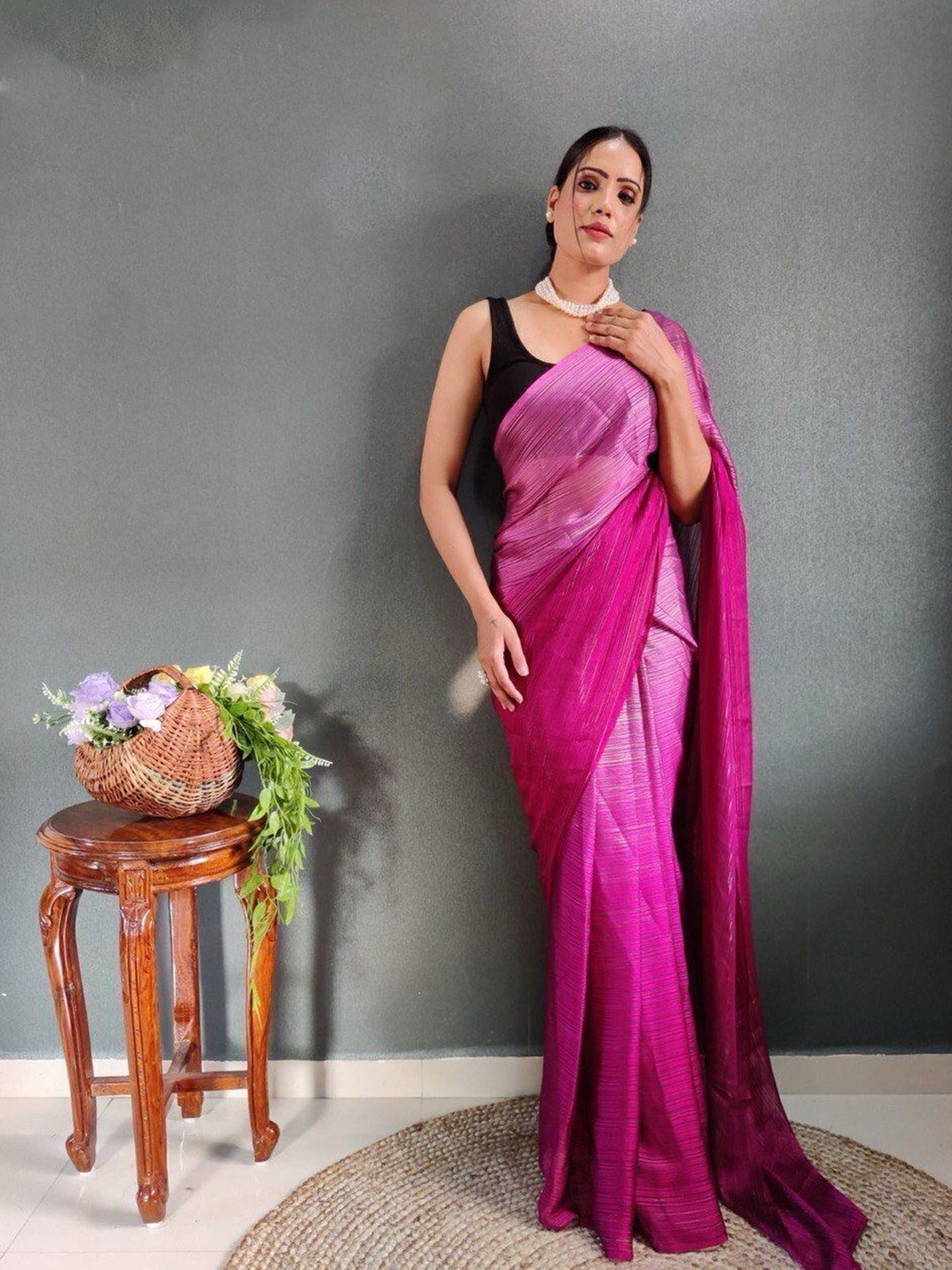 

Upalksh Tie and Dye Pure Silk Kota Saree, Pink