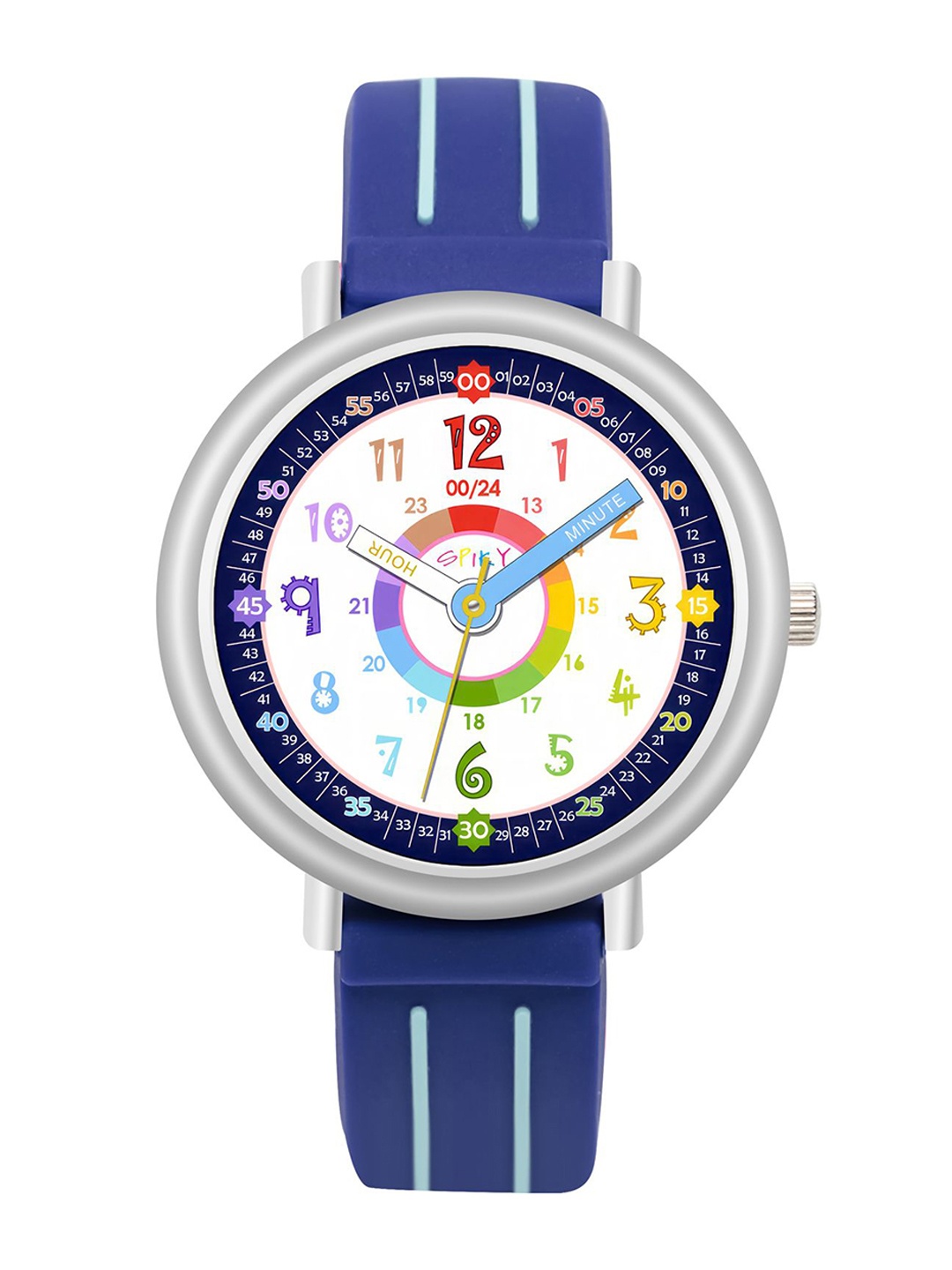 

Spiky Unisex Kids Dial & Straps Analogue Multi Function Watch SPKEVA28_C2_Blu, Blue