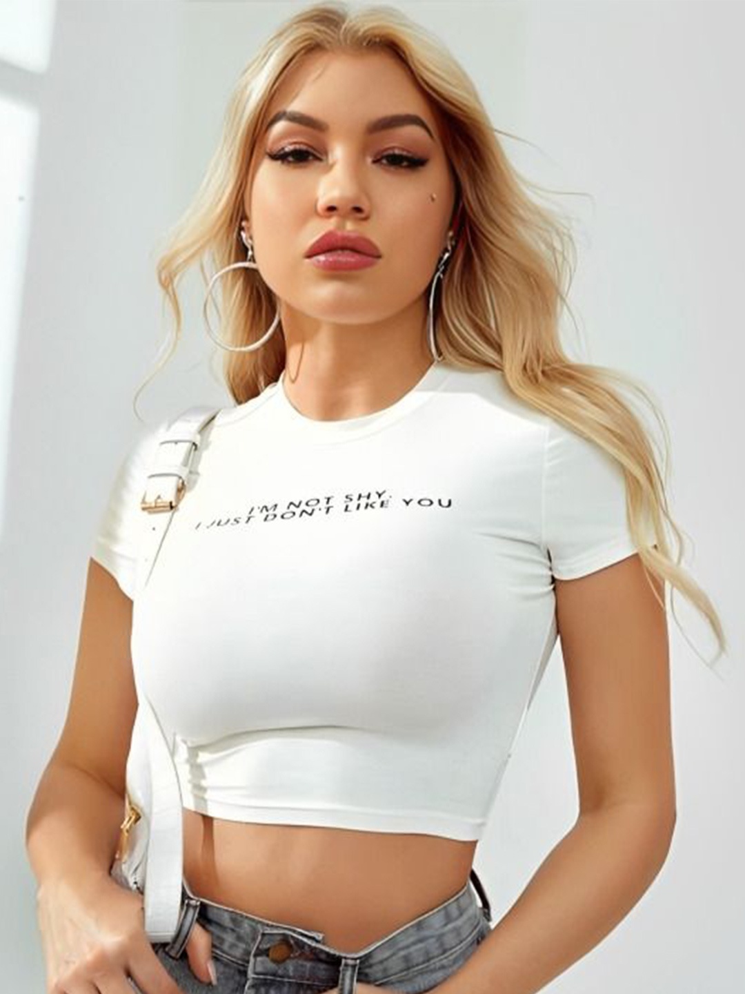 

sollobell Cotton Tank Crop Top, White