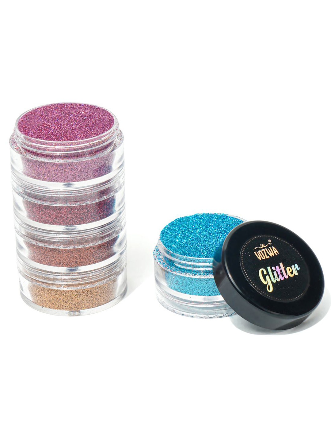 

VOZWA 5 in 1 Tower Sparkle Loose Glitter Eyeshadow - 20g - V1015-10, Multi