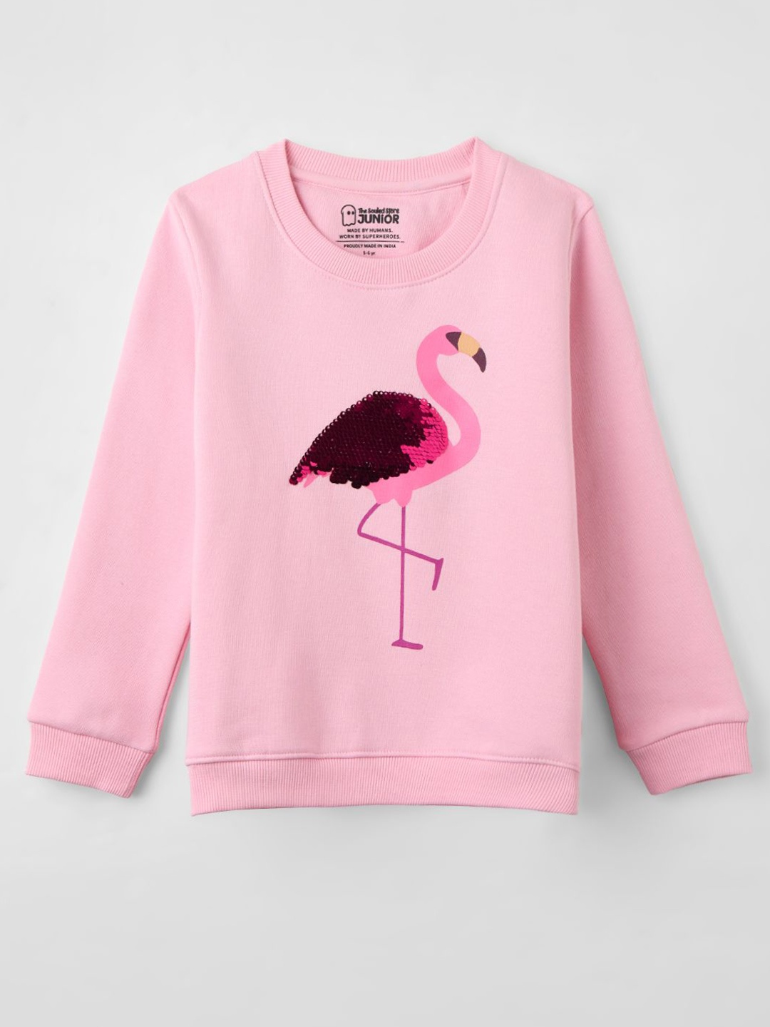 

The Souled Store Girls Pretty In Pink Printed Sweatshirt